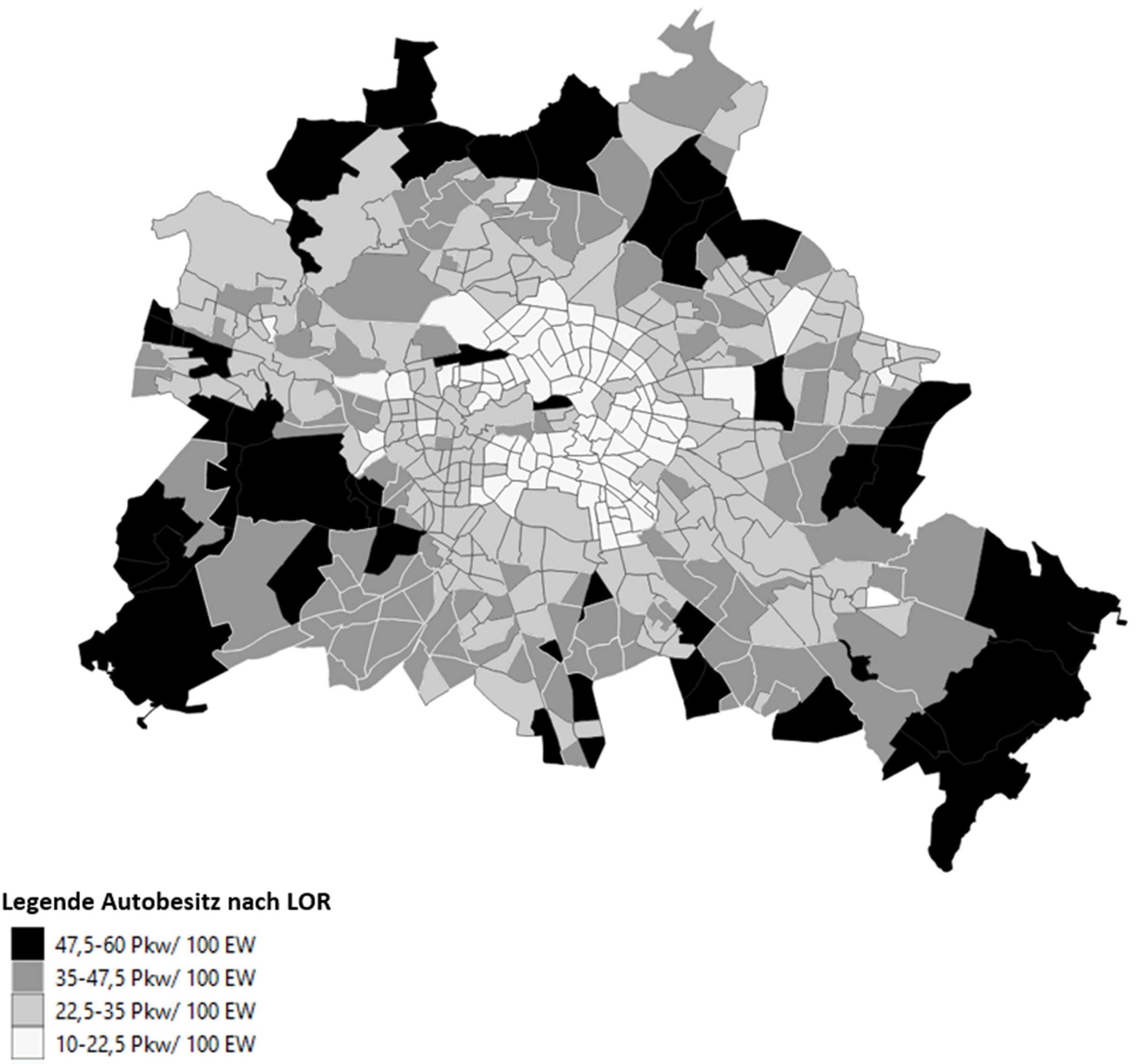 Car ownership LOR Pkw-Besitz Berlin gesamt (1:18000)